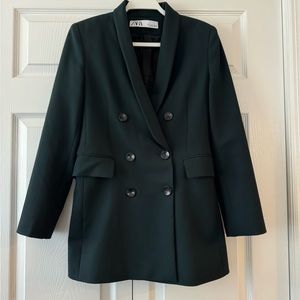Zara dark green blazer.